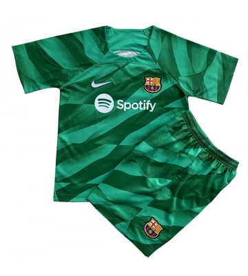 Maillot de foot Barcelona Gardien de but Domicile enfant 2023-24 Manches Courte (+ pantalon court)